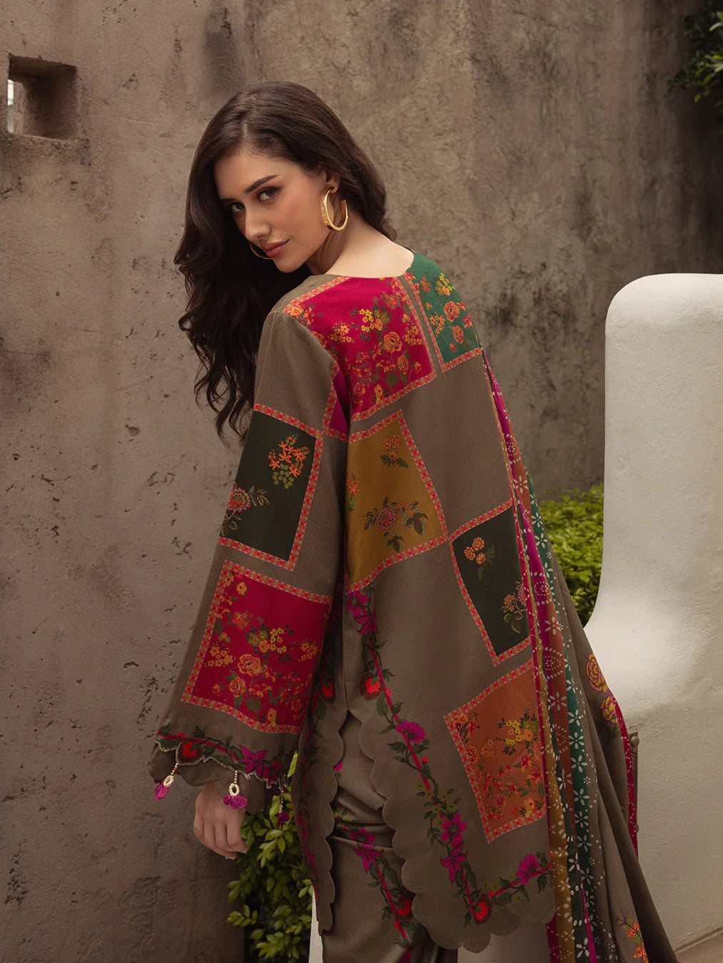 Arzoo – Floral Harmony Digital Printed 3 Piece Dress (Stitched)