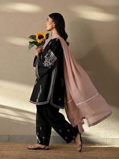 Zaib – Luxury Embroidered Co-Ord Set with Farshi Plazo